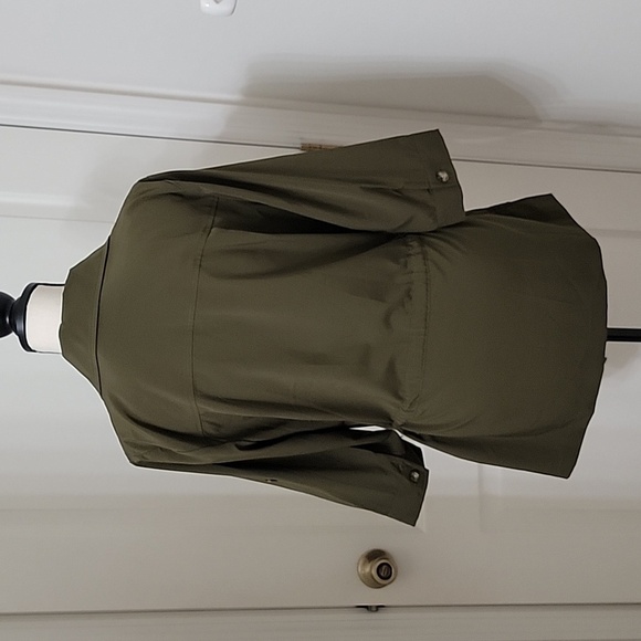 Linea by Louis Dell'Olio Size M Dark Olive Green Safari Shirt, Excellent Cond. - Picture 4 of 13